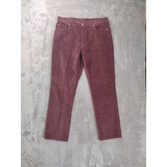 Levis Red Tag 505 Nouveau Jeans Low Rise Straight Leg Pink Corduroy 16m - Picture 1 of 10